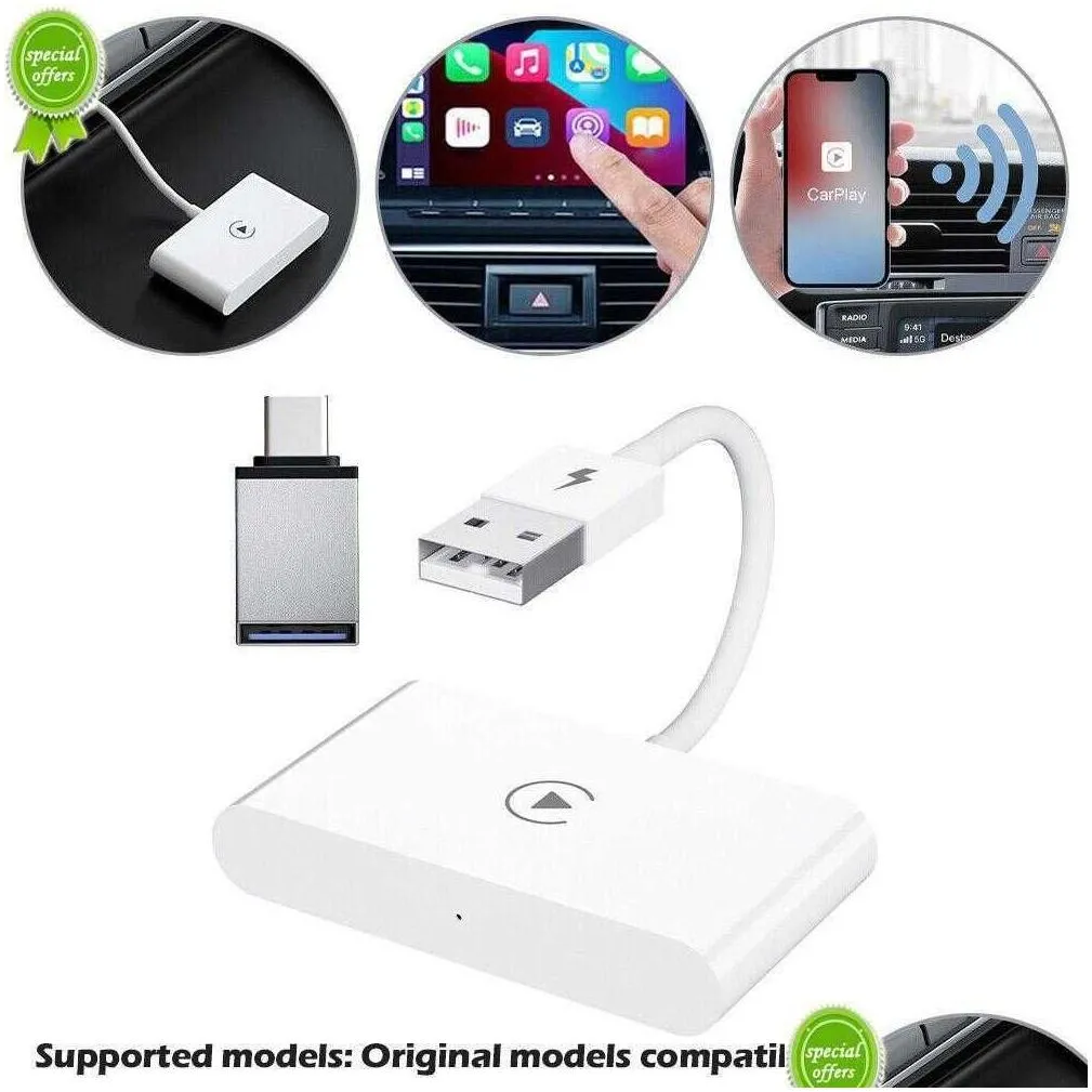Car Audio New Wireless Adapter For Android Phone Dongle Plug Play 5Ghz Wifi Online Update Drop Delivery Automobiles Motorcycles Auto E Dh1Wo