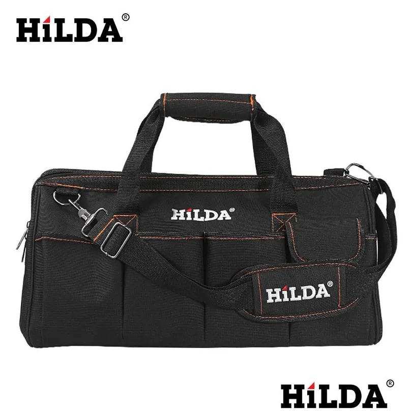 Tool Bag Hilda Kit Waterproof Men Canvas Electrician Hardware Large Capacity Travel S Size 12 14 16Inch 220831 Drop Delivery Dhgpn