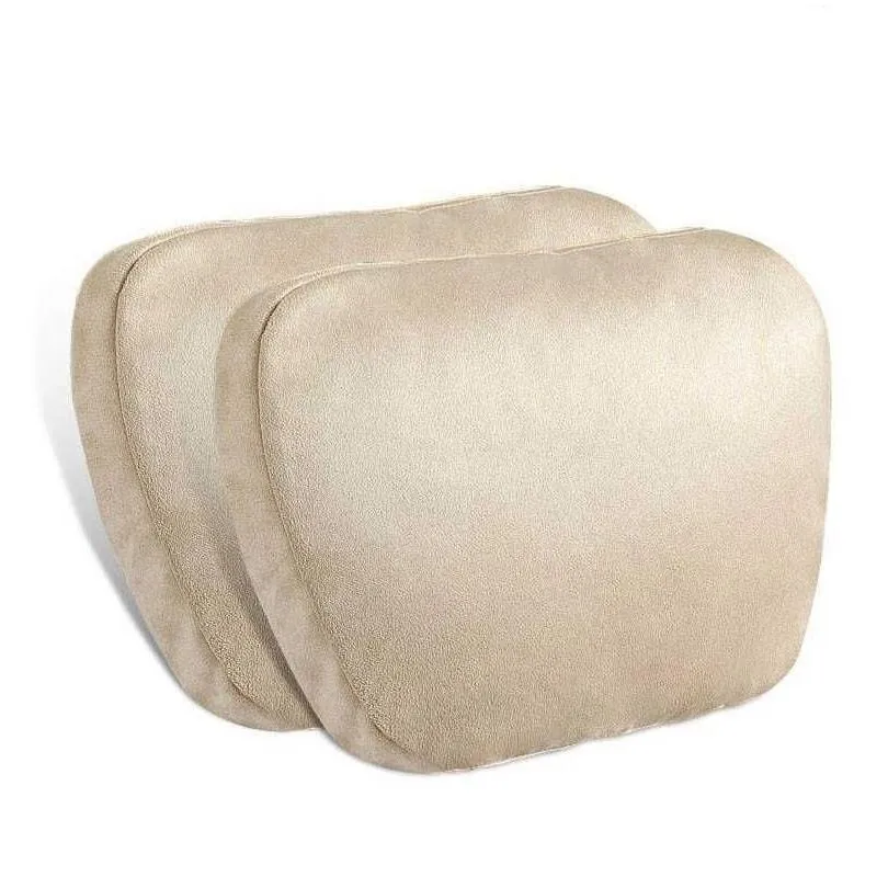 Seat Cushions New Top Quality Car Headrest Neck Support Seat / Design S Class Soft Adjustable Pillow Rest Cushion Drop Delivery Automo Dh0Z1