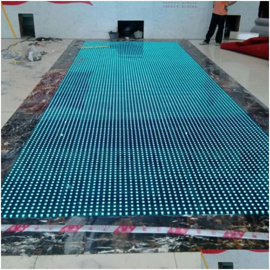 Led Dance Floor 144 Pixel Led Dance Floor Rgb 3 In 1 50X50Cm 3D Light Panel Dmx512 Remote Control Tempered Glass Stage Flooring Tile F Dhz5F