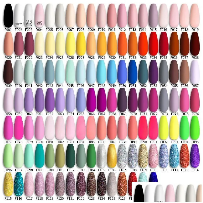 Nail Polish Lilycute 129 Colors 7Ml Nail Gel Polish Supplies Vernis Semi Permanent Art Manicure Soak Off Led Uv Varnishes Drop Deliver Dhfpy