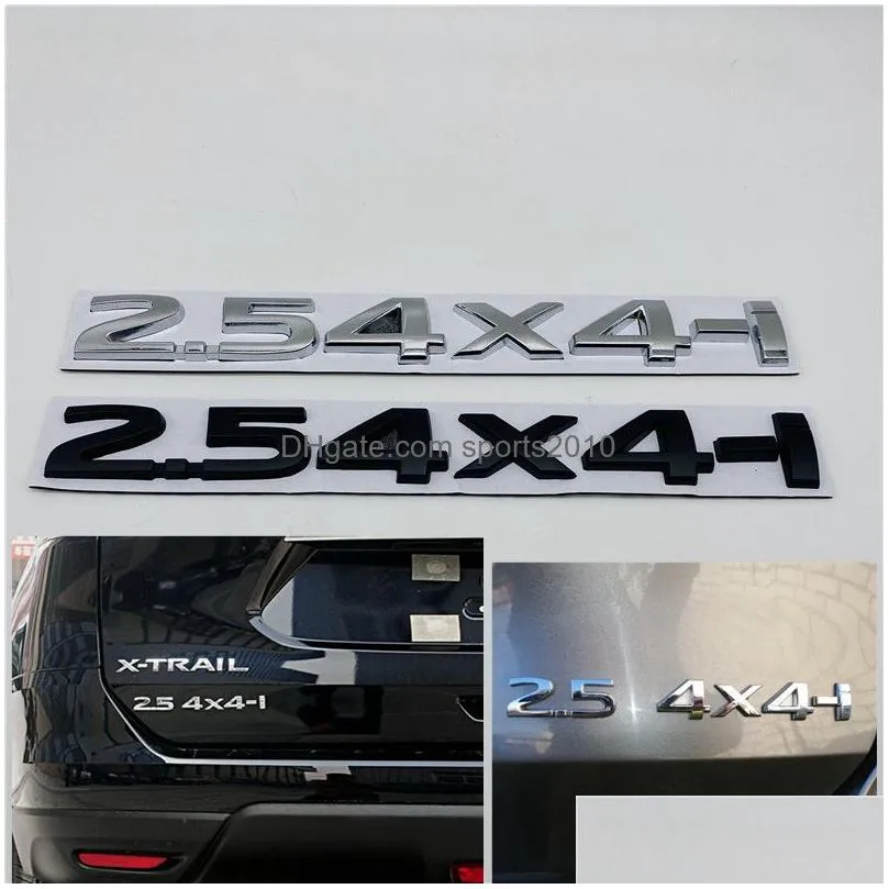 Car Stickers 25 4X4I Car Sticker Badge Tailgate Decal Metal Emblem For Nissan Xtrail Tiida Altima Qashqai Leaf Juke Note T32 T31 Muran Dhvqw