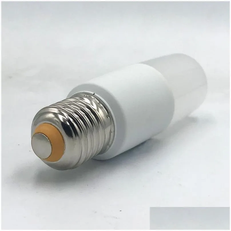 Led Bulbs Brelong 9W Led Bb Bright E27 / E14 Base Warm White Cylindrical 220V For Bedroom Table Lamp Office Drop Delivery Lights Light Dhlrs