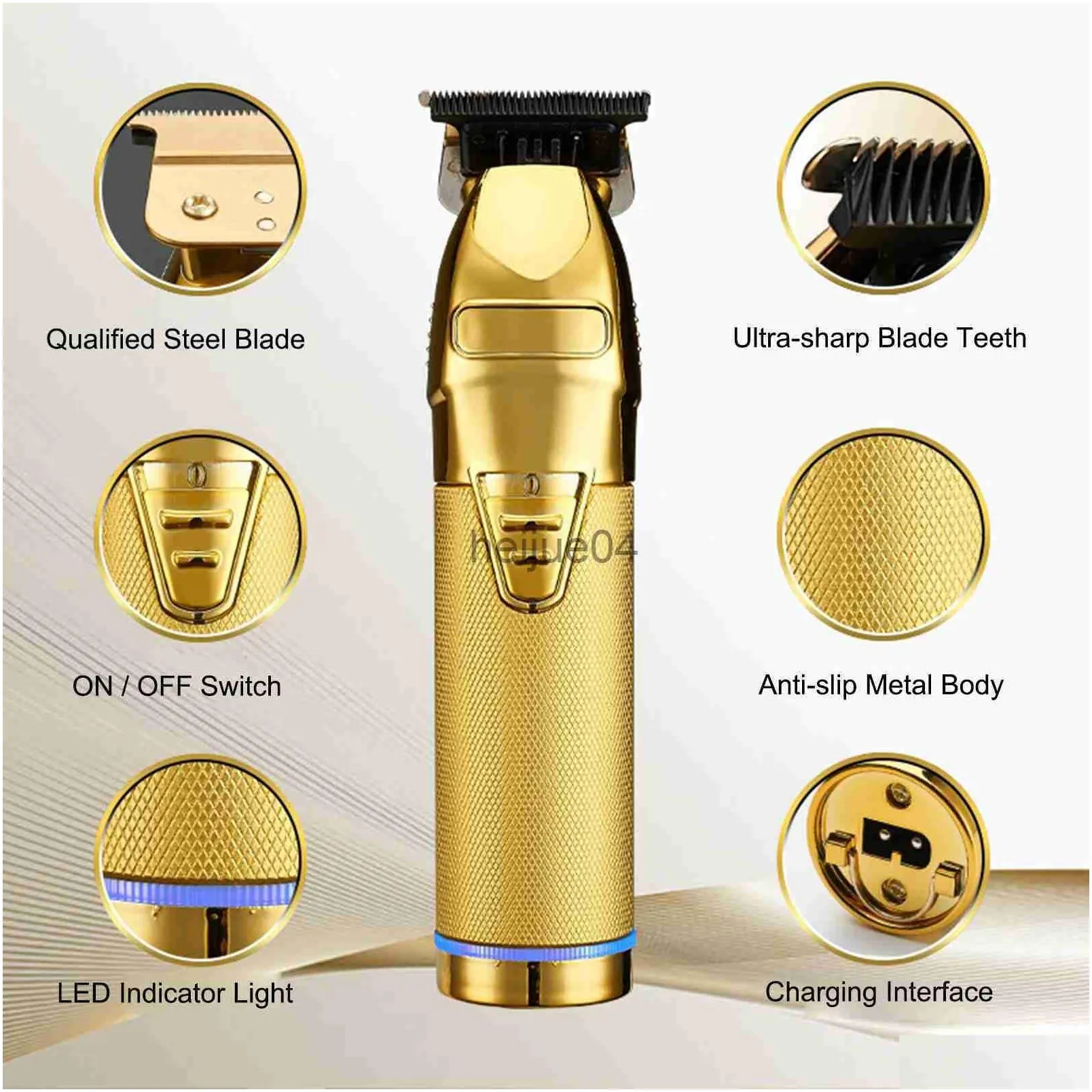 Clippers & Trimmers Clippers Trimmers Hair With Guide Combs Men Cordless Cutting Trimmer Kit Electric Haircut Beard Barber Styling Too Dhtot