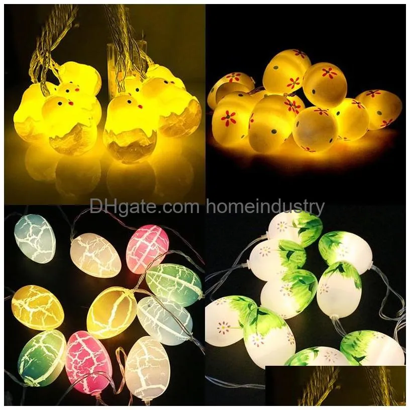 Other Event & Party Supplies Easter Decorations For Home Rabbit Led String Light Bunny Eggs Kids Gift Happy Party Favor Decor 220815 D Dhlog