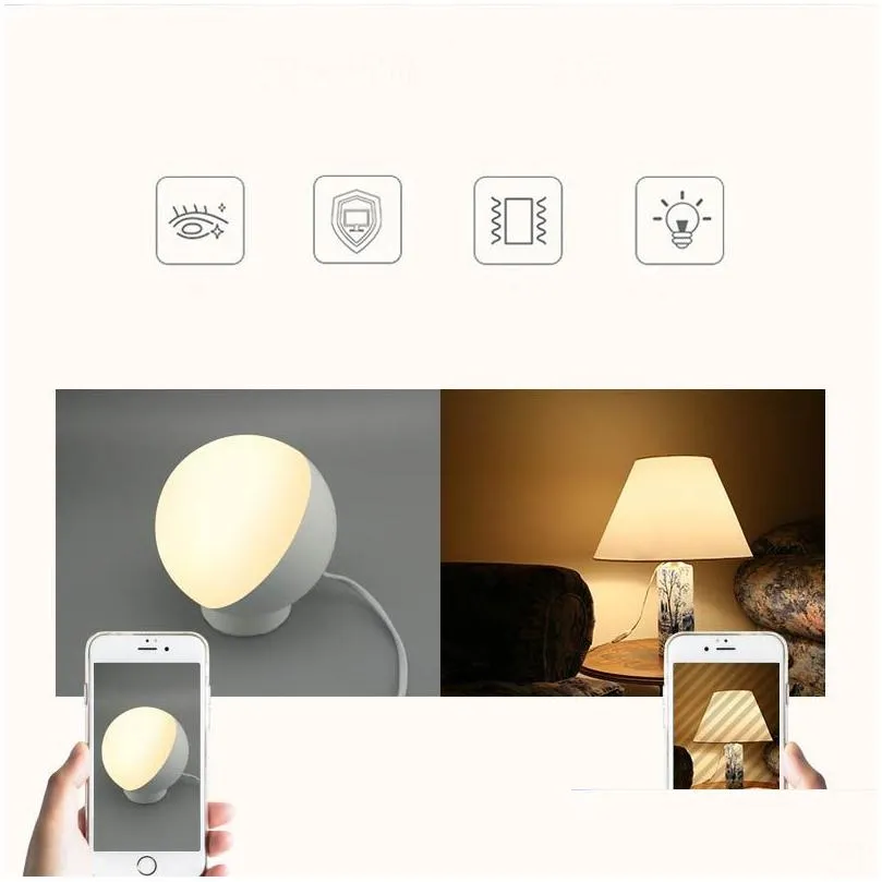 Night Lights Brelong Smart App Controls Dimmable Night Light Ambient Suitable For Bedroom Kids Room Rgbwaddwarm Drop Delivery Lights L Dhbrw