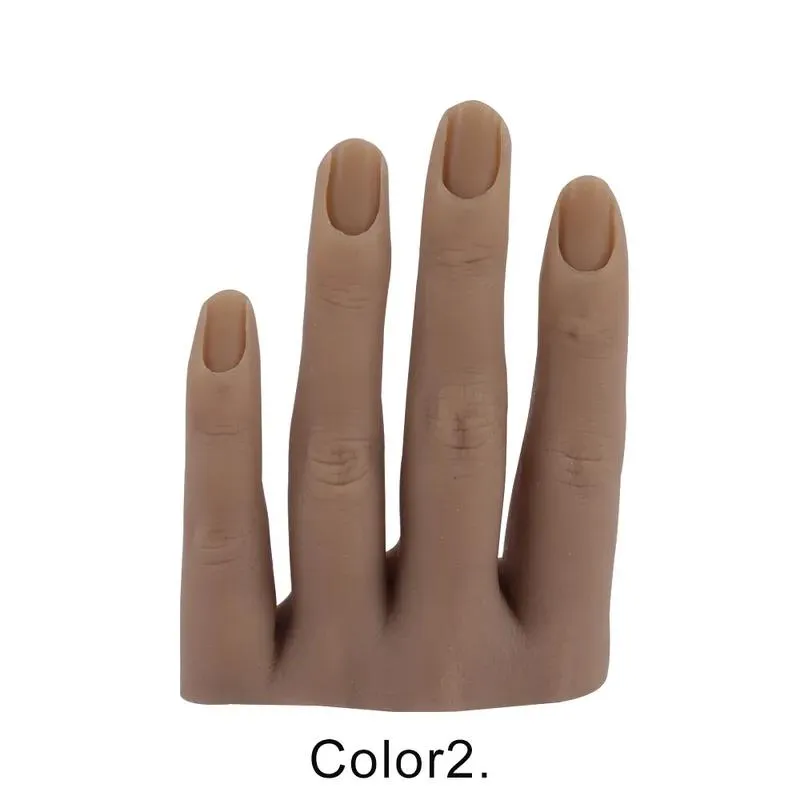 Nail Practice & Display Nails Practice Sile Hand Model 3D Adt Mannequin Fake Manicure Pedicure Display Moveable 220726 Drop Delivery H Dh2Tr
