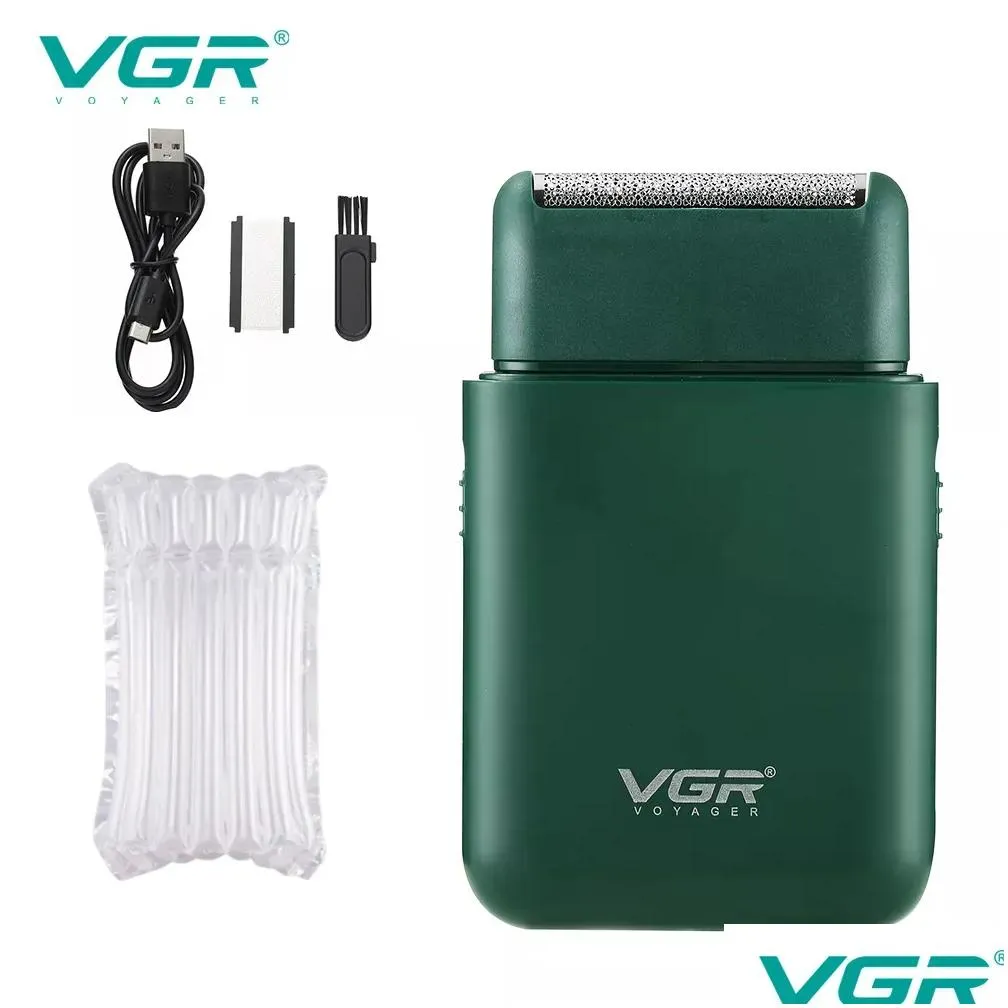 Electric Shavers Vgr Car Razor Portable Male Mini Push White Reciprocating Shaving V-390 230324 Drop Delivery Dhnze