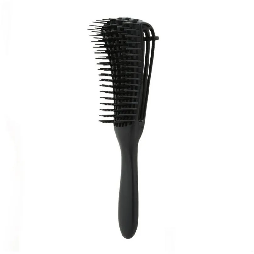 Hair Brushes Detangling Brush Natural Hair Der Brushes For Afro America 3A To 4C Kinky Wavy Curly Coily De Easily Wet/Dry Drop Deliver Dhltc