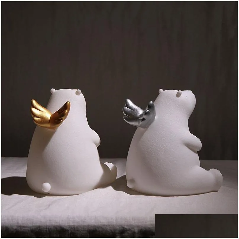 Night Lights Bear Night Light Sile Lamp Color Kids Cute Bedroom Boy Gift Toy Pressure Reducer Drop Delivery Lights Lighting Indoor Lig Dhr61