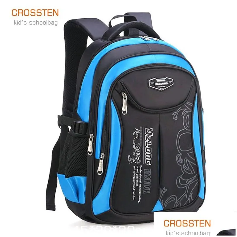 Backpacks Crossten High Quality Waterproof Childrens Backpack Boys And Girls Primary School Schoolbag Baby Mochila 230710 Drop Delive Dh80F