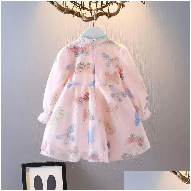 Girl`S Dresses Girls Dresses Lovely Baby Dress Spring And Autumn Children S Princess Hanfu Qipao 231016 Drop Delivery Baby, Kids Mater Dhto3