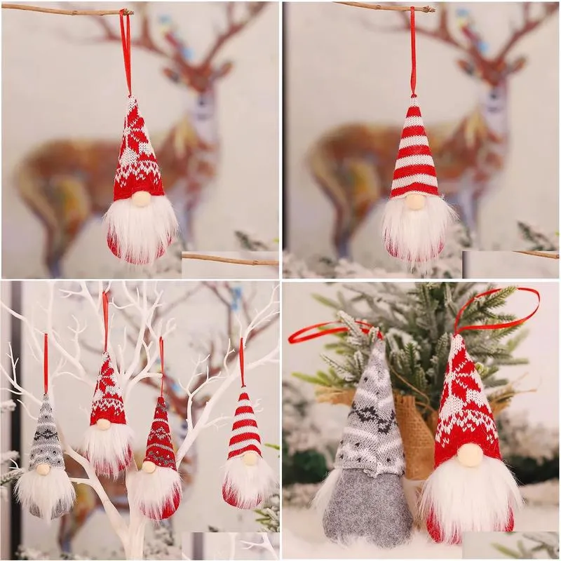 Christmas Decorations Christmas Ornaments Handmade Swedish Tomte Gnomes P Scandinavian Santa Tree Hanging Decoration Home Decor Jk2009 Dhspm