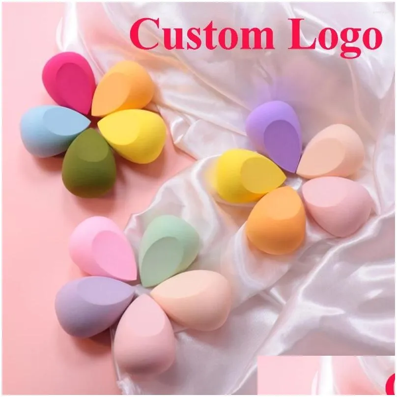 Sponges, Applicators & Cotton Makeup Sponges Custome Logo Foundation Sponge Cosmetic Puff Powder Smooth Beauty Accessories Maquillage Dhrlx