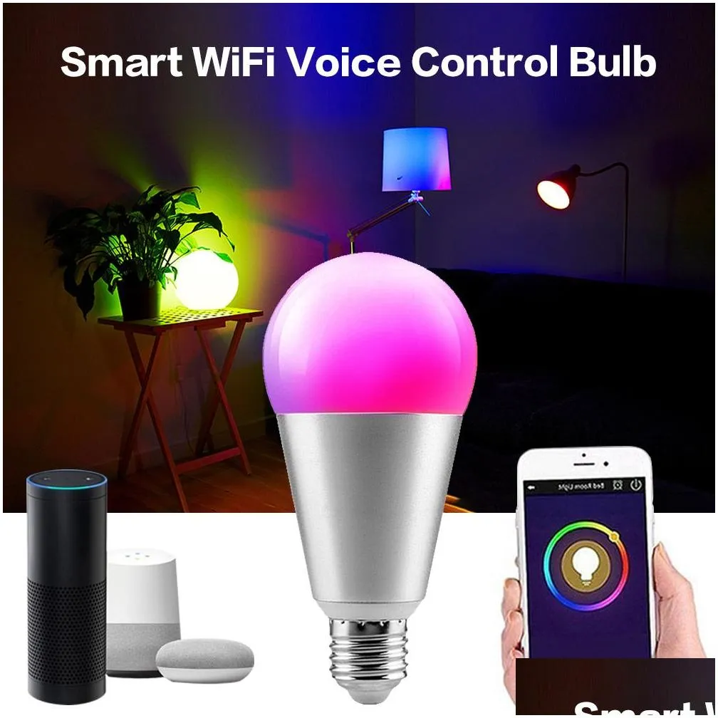 Led Bulbs Brelong Smart Wifi Remote Phone App Voice Control Rgb Decorative Bb Support For Amazon Alexa / Home Drop Delivery Lights Lig Dhtcj