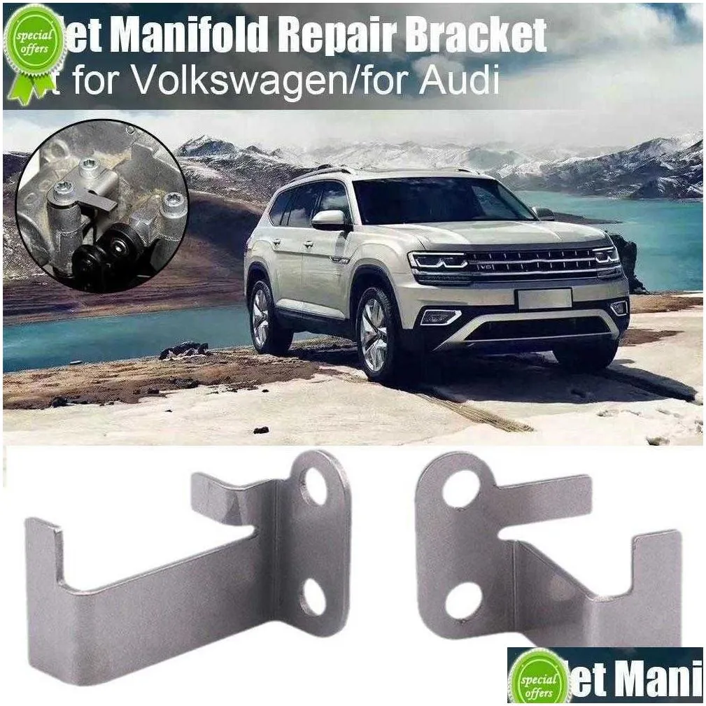 Intake Manifold New 2Pcs P Repair Bracket Manifold Kit 2.7 3.0 4.2 Tdi For Vw Replace Accessories Car Cayenne 059129086 Durable Drop D Dh6Ou