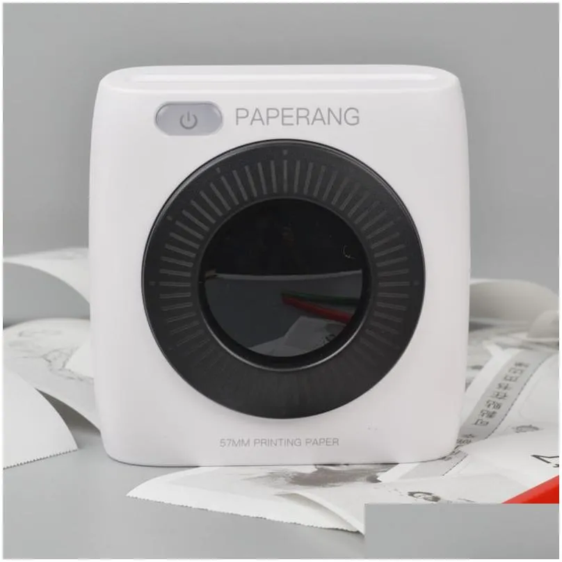 Printers Paperang P2 Bluetooth Portable Pocket Printer Thermal Print Po Hd Sticker Drop Delivery Computers Networking Printers Supplie Dhred