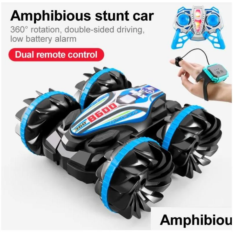 childrens gift four-wheel drive off-road vehicle remote control for street stalls amphibious dual sided driving childrens deformation remote control