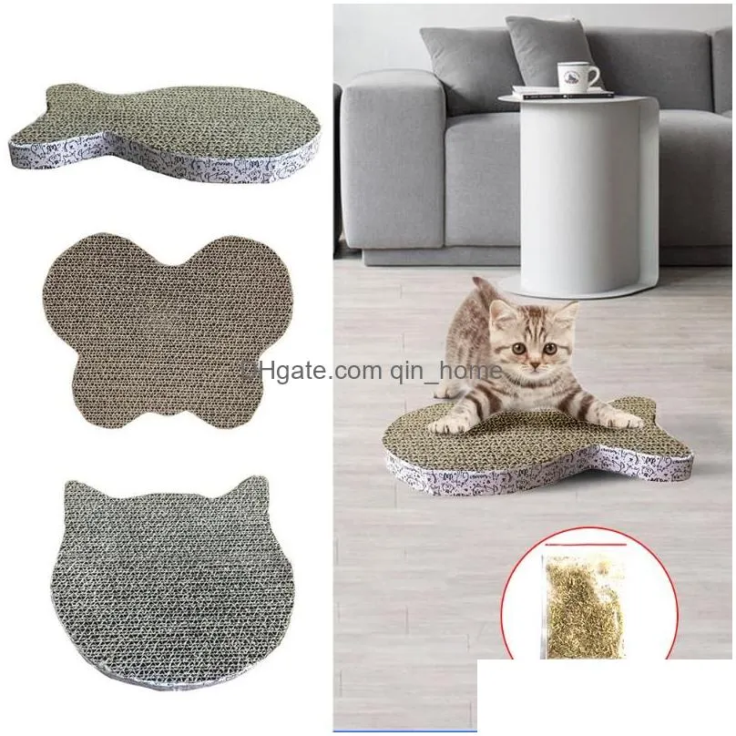 cat toys pet scratch pad corrugated scratching posts kitten paper cats grinding nail scraper 2021 toy