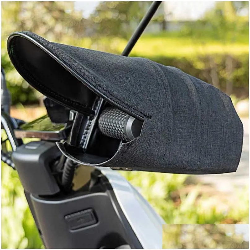 Other Interior Accessories Wholesale Summer Breathable Motorcycle Mesh Gloves Handle Bar Hand Er Muffs For Scooter E-Bike Handlebar Dr Dhbzw