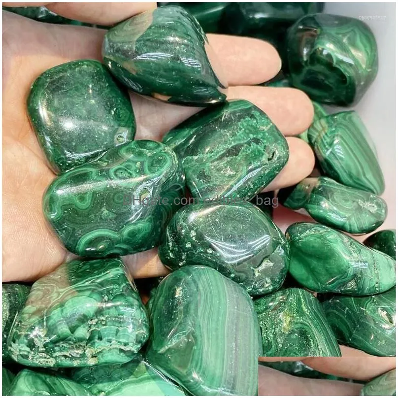 decorative figurines 500mg high-quality natural malachite tumbled stones crystal reiki healing gemstone mineral home room decoration