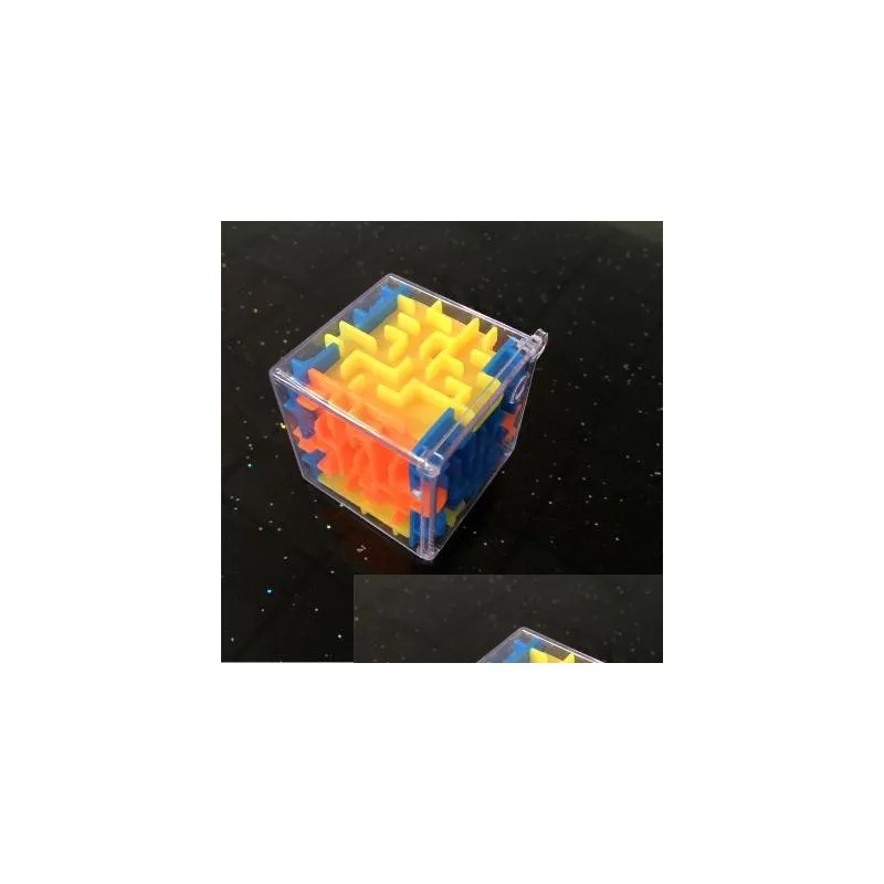 Intelligence Toys 3D Cube Puzzle Maze Toy Brain Hand Game Case Games Challenge Fidget Toys Nce Educational For Children Drop Delivery Dh9Hm