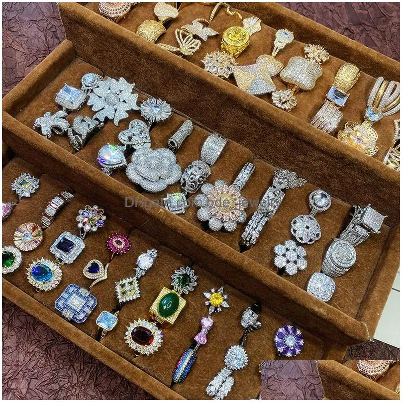  zircon diamond heart flower geometric ring small index finger rings light luxury handicrafts wholesale