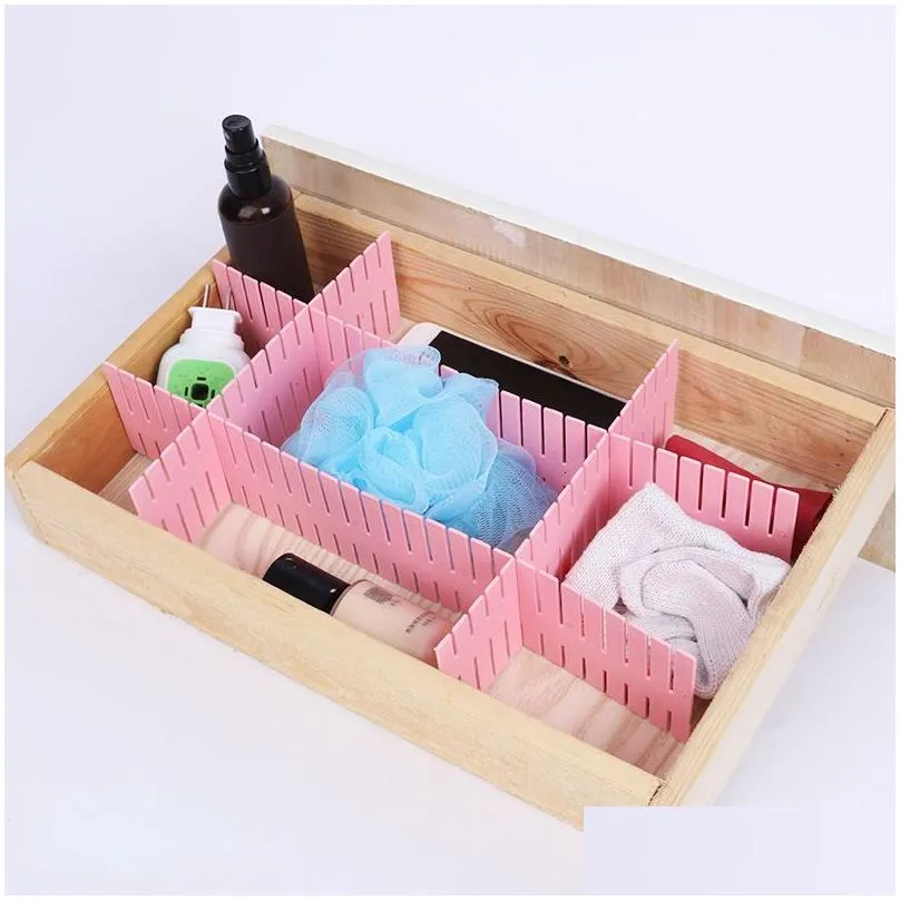 Storage Boxes & Bins Storage Boxes Bins Foldable Underwear Der Bag Divider Closet Box Clothes Bra Scarf Tie Socks Organizer 230912 Dro Dhuv9