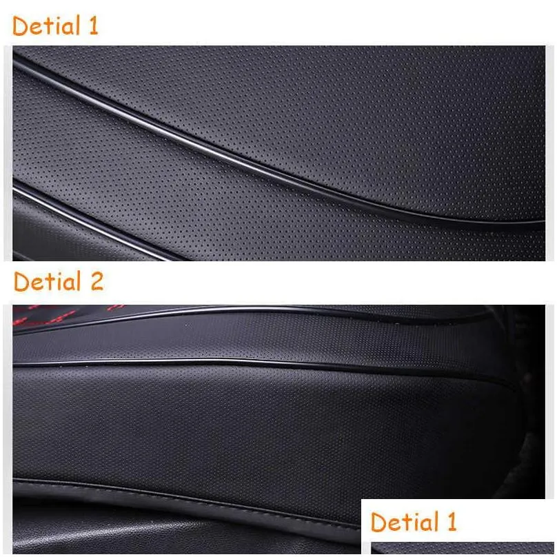 Seat Cushions New Car Seat Er Mobile Front Pu Leather Cushion Protector Mat Pad For Fit Interior Accessories Drop Delivery Automobiles Dhaom