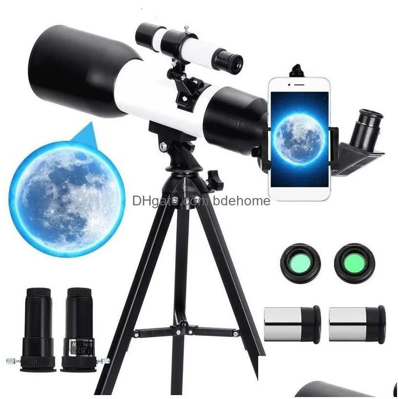 telescope binoculars 150x astronomical telescope with portable tripod refractive space monocar zoom spotting scope for watching moon