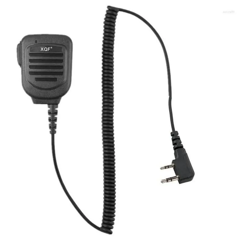 walkie talkie xqf hand microphone sm109 shoder ip67 waterproof mic for baofeng uv-5r uv-5re tk-370 two way drop delivery dhkwv