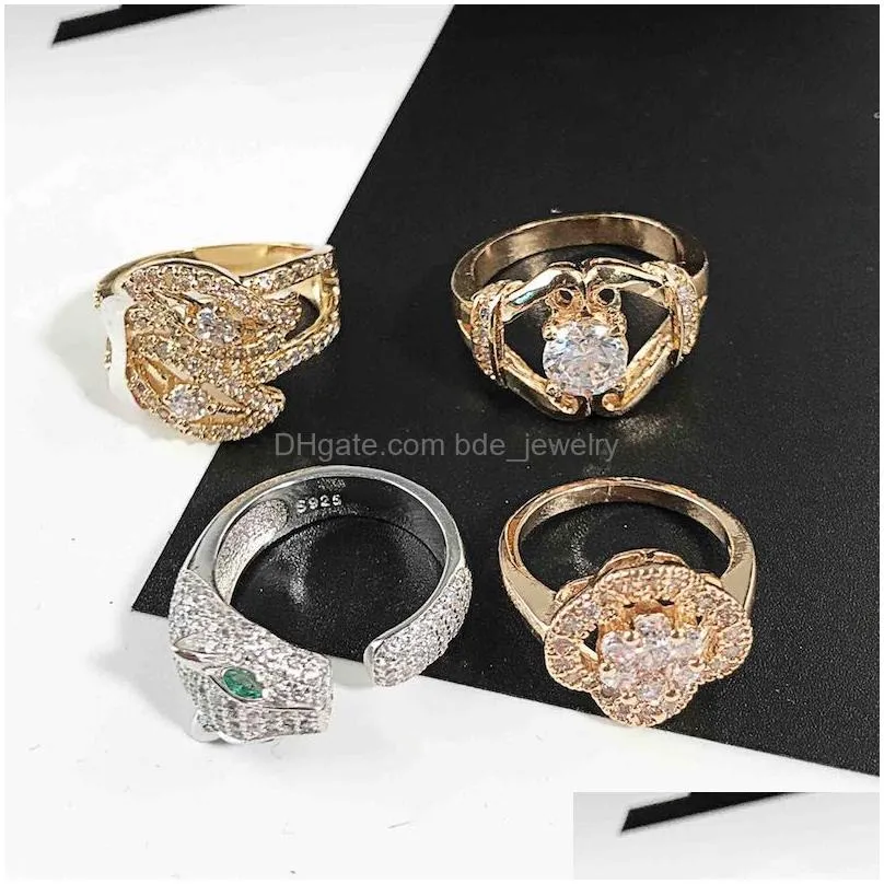 europe trendy shiny zircon band rings colorful rhinestone delicate women crystal wedding ring fashion jewelry mix