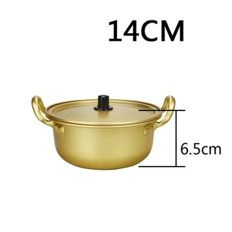 Other Home & Garden Korean Ramen Noodles Pot Aluminum Soup With Lid Milk Egg Cooking Fast Heating For Kitchen Cookware Drop Delivery H Dhkr8