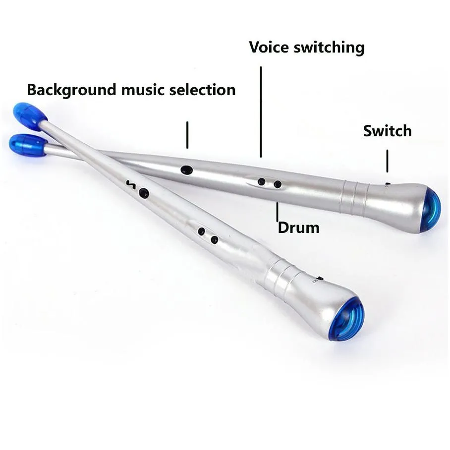 Hammering & Pounding Toys Electronic Musical Toy Drumstick Novelty Gift Educational For Kids Child Children Electric Drum Sticks Rhyth Dhslr