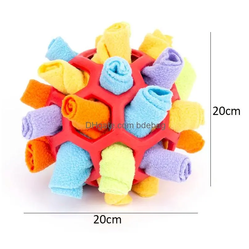 toys dog puzzle toys encourage natural foraging skills portable pet interactive snuffle ball slow feeder training educational toy