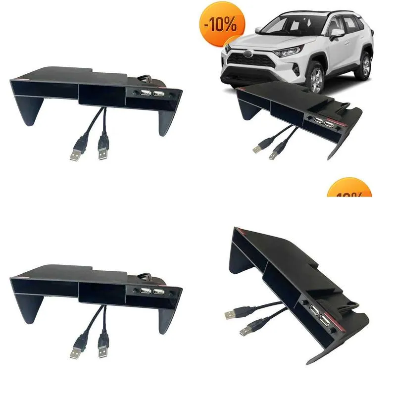 Other Interior Accessories Wholesale For Rav4 2021 Center Console Storage Box Organizer Tray Usb Port  Interior Accessories Dro Dhuu0