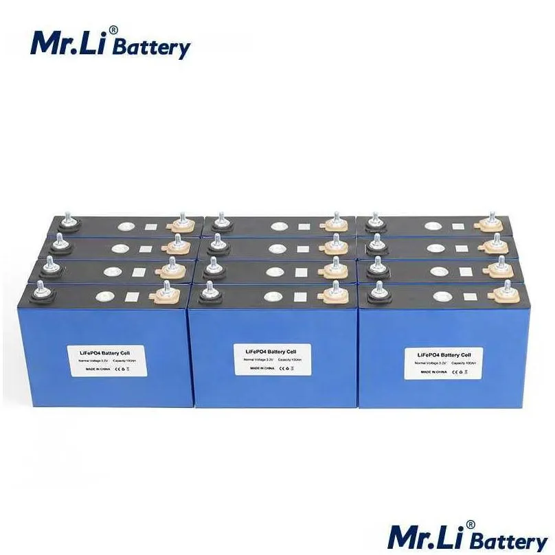 Batteries Mr.Li 3.2V 100Ah 8Pcs Lifepo4 Rechargeable Battery Lithium Iron Phosphate Cells For Solar Inverter Electric Vehicle Golf Car Dh9B2