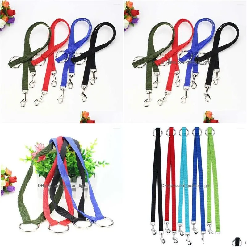 dog collars for two dogs small medium large pet traction rope double leash lead stuff supplies