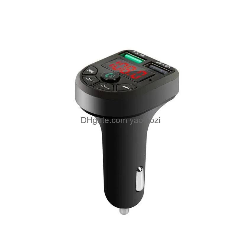 bte5 car mp3 player bluetooth fm transmitter car fm modulator dual usb chargingport for 1224v general vehicle2577143