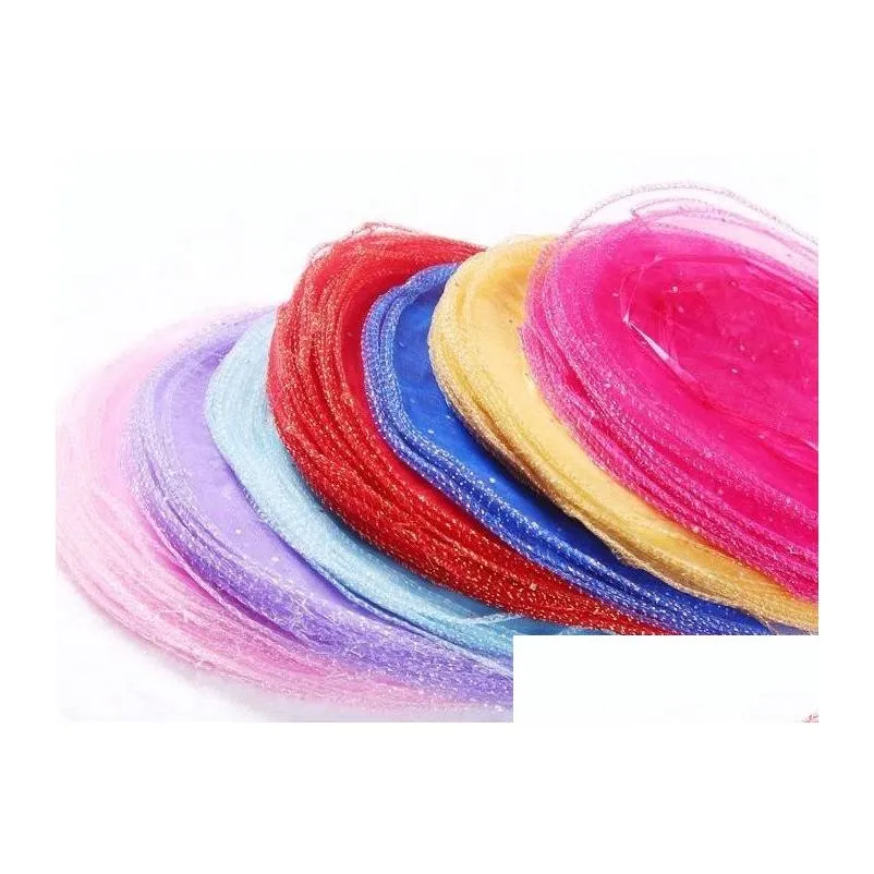 Jewelry Pouches, Bags Ship 100Pcs 26Cm Diameter Organza Round Plain Jewelry Bags Wedding Party Candy Gift Drop Delivery Jewelry Jewelr Dhjgd