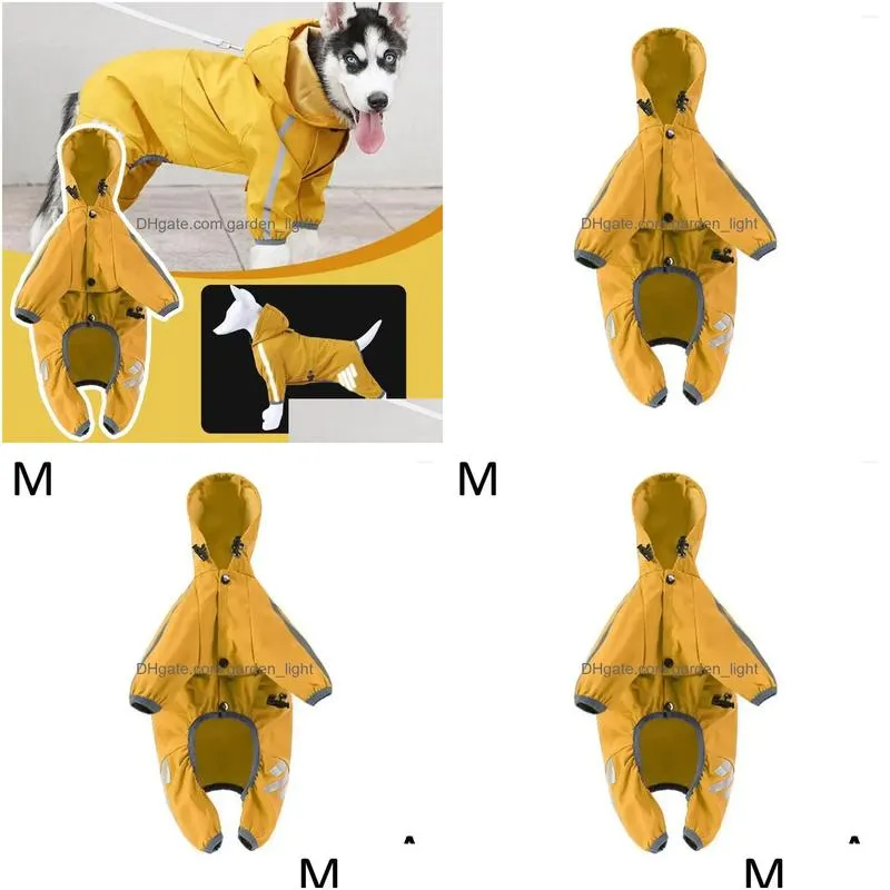 dog apparel waterproof clothes for small dogs pet rain coats puppy raincoat reflective strip yorkie chihuahua pr r6c3