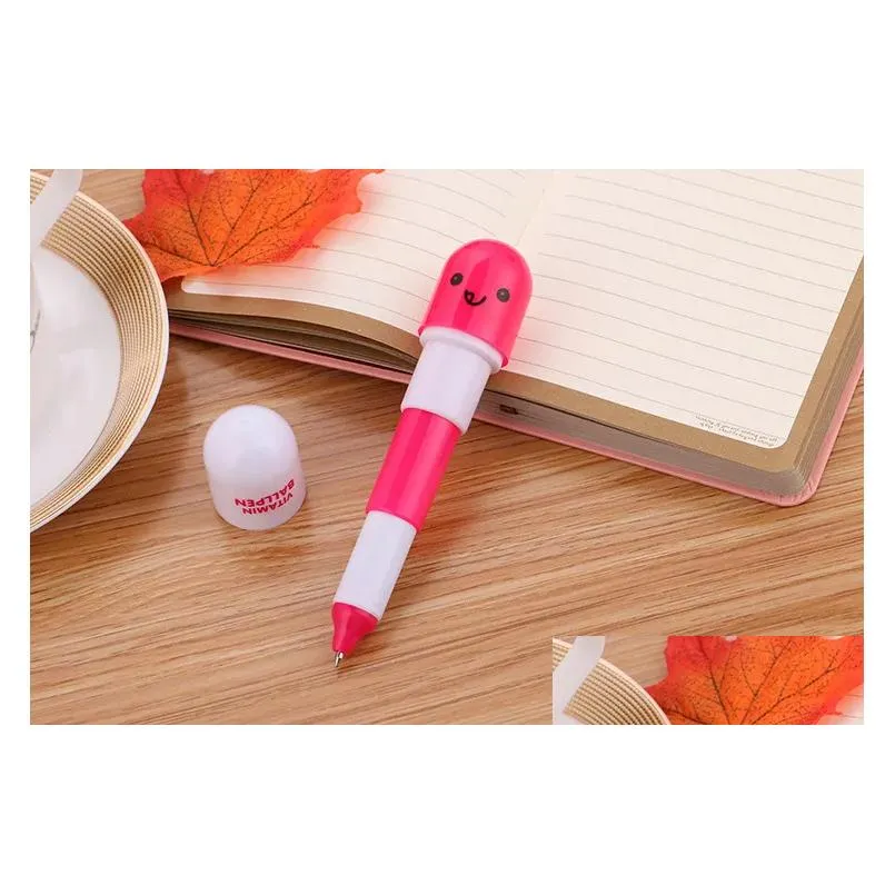 Gift Ballpoint Pens Capse Pens Cute Stationery Novelty Gel Pen Cartoon Kawaii Student School Supplies Gift 0034 Drop Delivery Toys Gif Dhms0