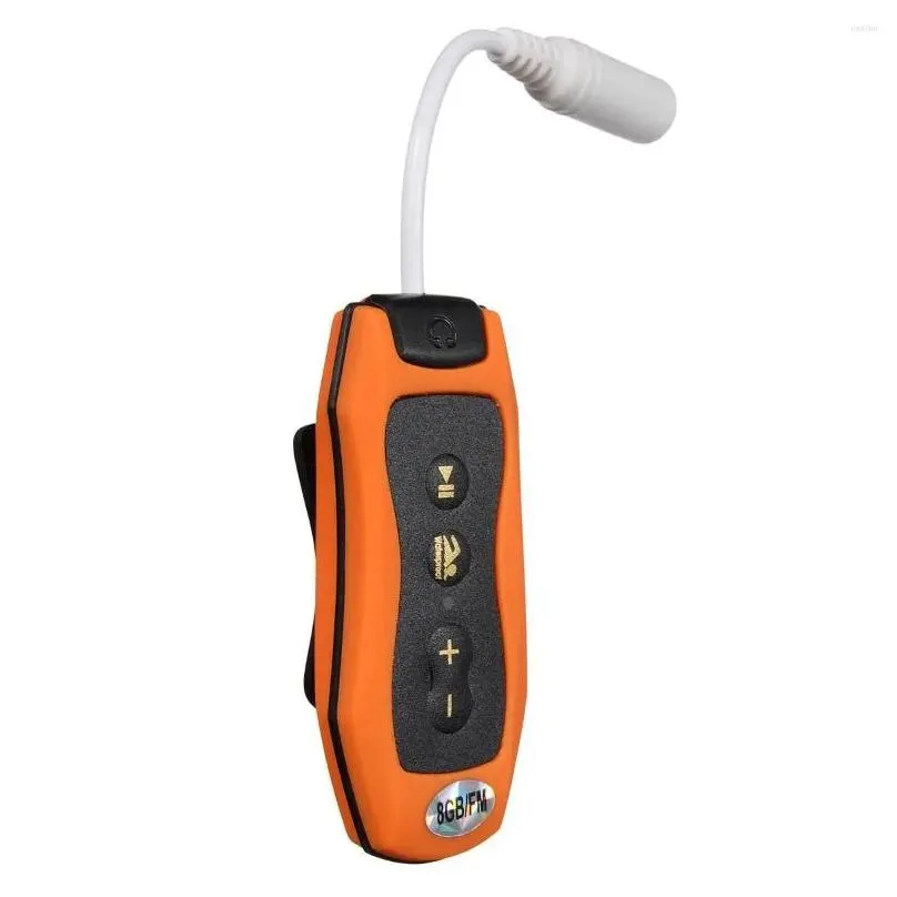 Mp3 & Mp4 Players Player Swimming Underwater Diving Spa Fm Radio Waterproof Headphones Orange Drop Delivery Electronics Dh5Mu