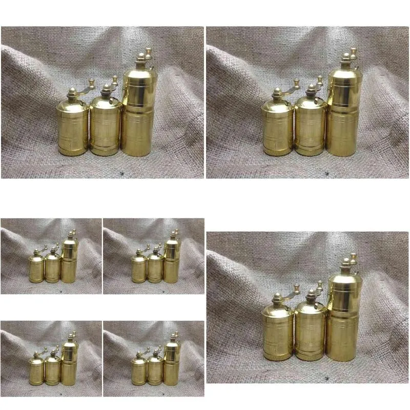 Mills Brass Pepper Spice Grinder Made From 3 Size Handmade Use 210715 Drop Delivery Home Garden Kitchen, Dining Bar Kitchen Tools Dhlrs