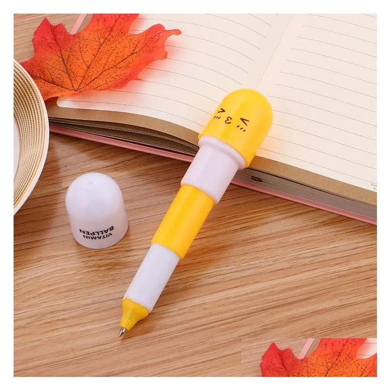 Gift Ballpoint Pens Capse Pens Cute Stationery Novelty Gel Pen Cartoon Kawaii Student School Supplies Gift 0034 Drop Delivery Toys Gif Dhms0