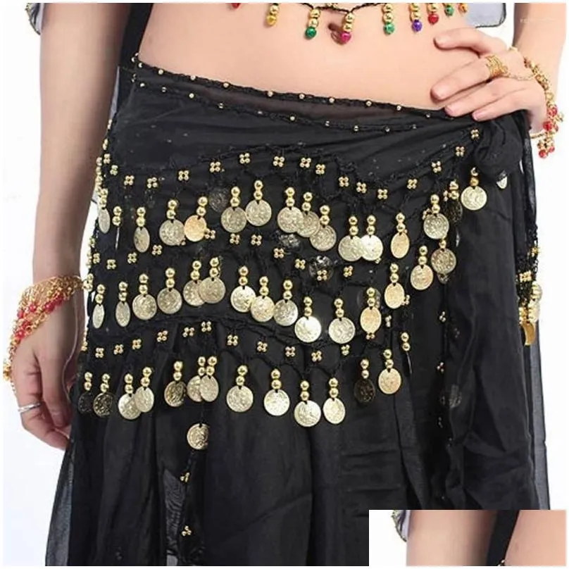 Stage Wear Thailand/India/Arab Belly Costumes Sequins Tassel Dance Belt Y Women Dancer Skirt Hip Scarf Show Drop Delivery Dhmrg