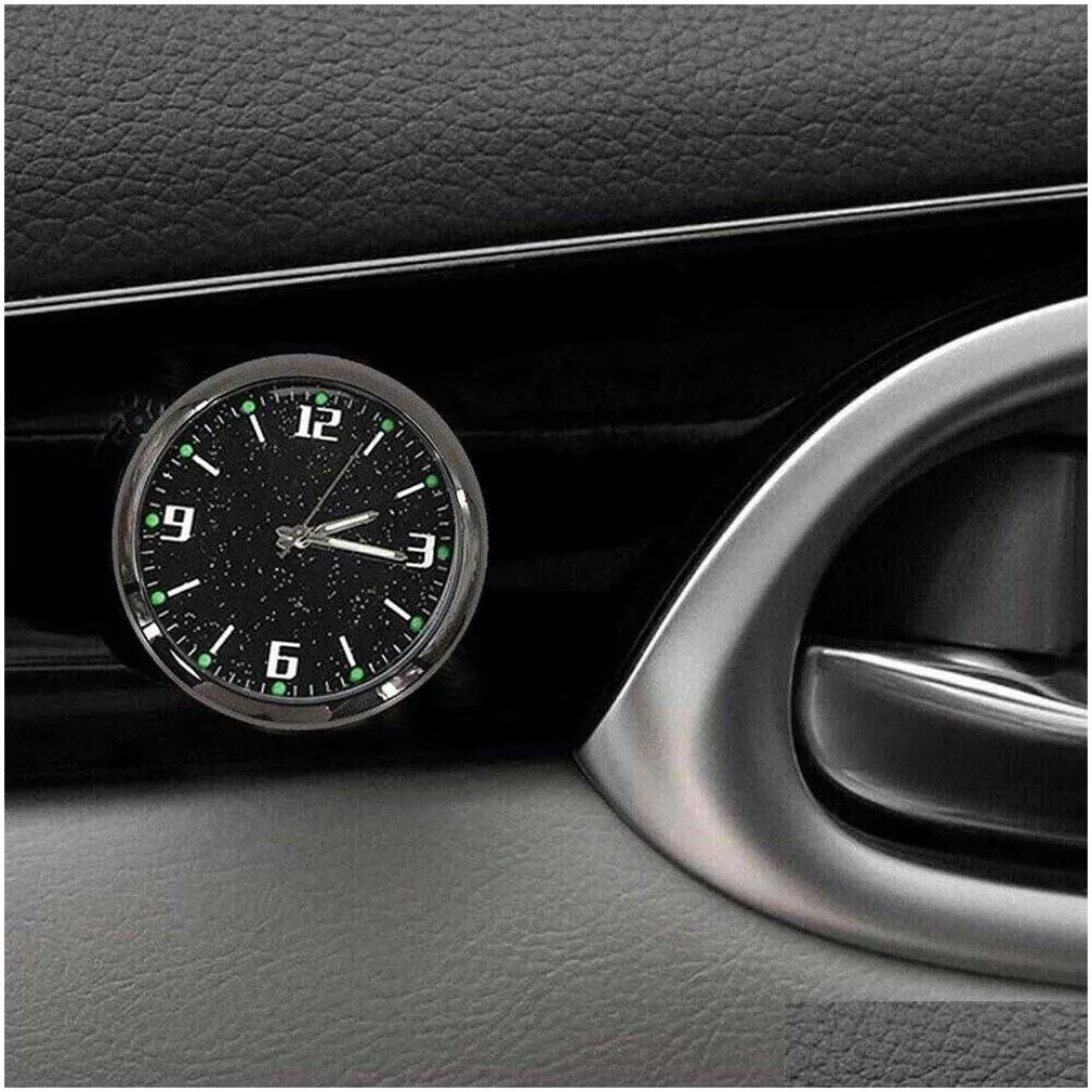 Car Other Auto Electronics Luminous Gauge Clock Mini Air Vent Waterproof Quartz With Clip Outlet Watch For Styling Accessories Drop De Dhixb