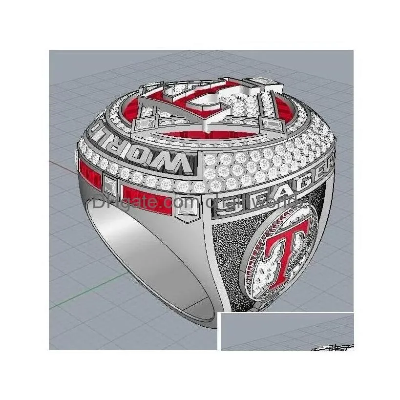 2022 2023 baseball rangers seager team champions championship ring with wooden display box souvenir men fan gift drop delivery dhnoo