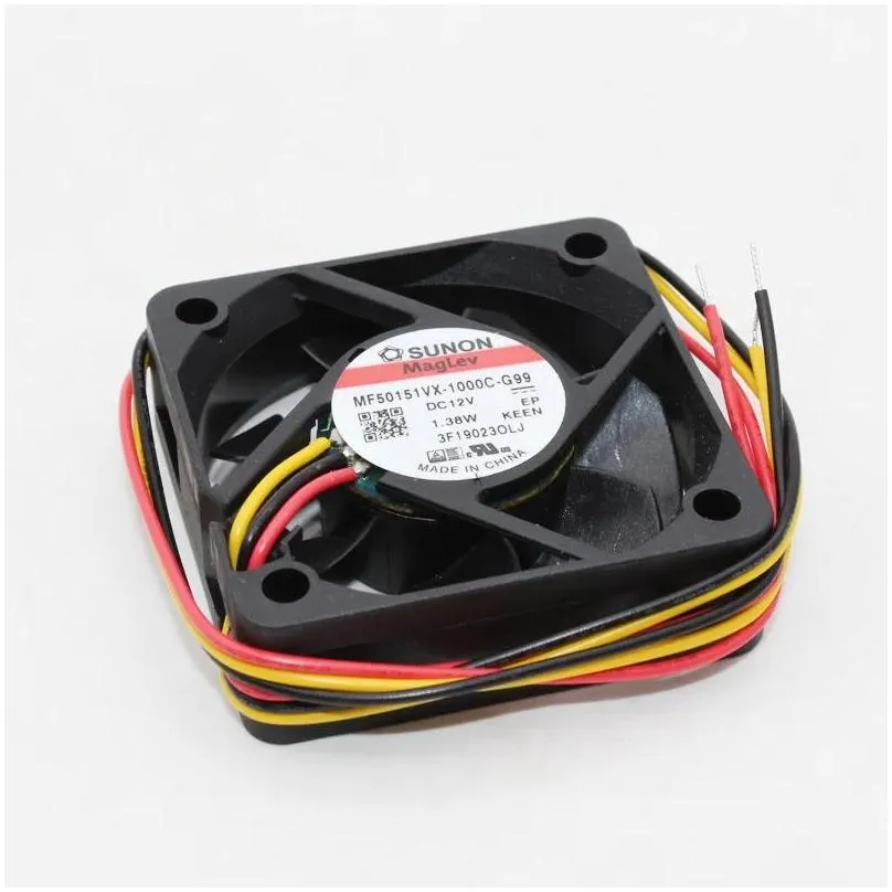 Fans & Coolings Fans Coolings Mf50151Vx-1000C-G99 For Sn Fan 5015 12V Max Airflow Rate 5Cm Cooling Fanfans Drop Delivery Computers Net Dhatq