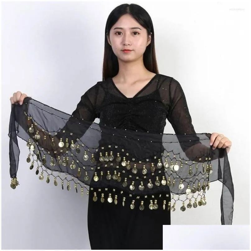 Stage Wear Thailand/India/Arab Belly Costumes Sequins Tassel Dance Belt Y Women Dancer Skirt Hip Scarf Show Drop Delivery Dhmrg